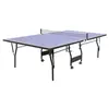 Image de Table de ping-pong pliable à roulettes avec accessoires - Bleu - L274 x P152.5 x H76 cm - GARRY