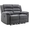 Image de Canapé 2 places relax électrique en tissu gris BUROLO