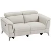 Image de Canapé 2 places relax électrique en tissu beige MACARI