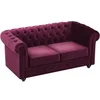 Image de Canapé 2 places velours pourpre CHESTERFIELD