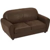 Image de Canapé 3 places en microfibre aspect cuir vieilli club VICTORY III