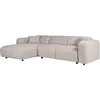 Image de Grand canapé d'angle gauche en tissu chiné beige POGNI de Maison Céphy