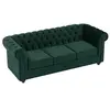 Image de Canapé 3 places en velours vert CHESTERFIELD