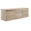 Image de Meuble sous vasque suspendu - Naturel clair - 150 cm - JIMENA II