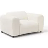 Image de Fauteuil en tissu bouclette blanc POGNI de Maison Céphy