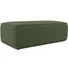 Image de Pouf en tissu texturé vert AMELIA