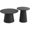Image de Tables basses gigognes placage chêne - Noir - PIARI