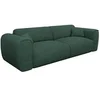 Image de Canapé 4 places convertible express en velours côtelé vert sapin - Couchage 160 cm - Matelas 13 cm mémoire de forme POGNIA