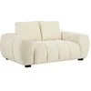 Image de Canapé 2 places en tissu texturé beige BERENIA