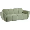 Image de Canapé 3 places en tissu vert effet matelassé JULORI