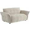 Image de Canapé 2 places en tissu chiné beige NAPIZO