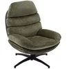 Image de Fauteuil pivotant en tissu vert LIZUTA