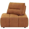 Image de Fauteuil d'angle dossier avance-recule en tissu texturé terracotta APOLIU