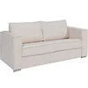 Image de Canapé 3 places convertible express en tissu chenille beige - Couchage 140 cm - Matelas 14 cm LORETO