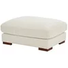 Image de Pouf en velours côtelé beige SPERONE de
