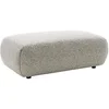 Image de Pouf en tissu texturé gris MONELIA