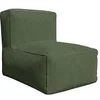 Image de Fauteuil en velours côtelé vert NOUMARA