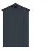 Image de Abri de jardin en résine gris anthracite 1,39 m² - CESIO