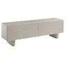Image de Meuble TV avec 2 portes en MDF - 150 cm - Beige - LUDIMA