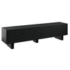 Image de Meuble TV avec 2 portes en MDF - 180 cm - Noir - LUDIMA