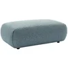 Image de Pouf en tissu chiné bleu MONELIA