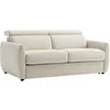 Image de Canapé 3 places convertible express en tissu beige SOVALI