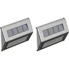 Image de Lot de 2 appliques solaires en acier inoxydable 20 lumens - L. 10 x H. 8.2 cm SKAGEN