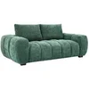 Image de Canapé 3 places en tissu texturé vert BERENIA