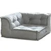 Image de Fauteuil d'angle en tissu gris DIROLA
