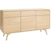 Image de Buffet avec 3 portes et 3 tiroirs - Naturel - JALEMO