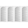 Image de Lot de 4 bibliothèques avec 6 niches - Blanc - CYMORA