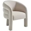 Image de Fauteuil en tissu texturé beige ZELUVA de Maison Céphy