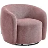 Image de Fauteuil en tissu texturé rose VEREIDE