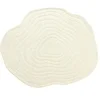 Image de Tapis organique en relief 100% laine tufté main- D. 160 cm - Ivoire - 2100g/m² - ORENIA