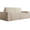 Image de Canapé 3 places en tissu texturé beige AMELIA