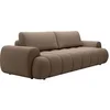 Image de Canapé 4 places convertible en tissu taupe FRIDORA