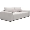 Image de Canapé 4 places convertible en tissu texturé beige MINTURNO