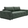 Image de Canapé 4 places convertible en tissu texturé vert sapin MINTURNO
