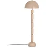 Image de Lampadaire champignon en métal - D. 45 x H. 147 cm - Beige brillant - ELDON