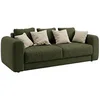Image de Canapé 4 places convertible en tissu vert ZABANO