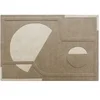 Image de Tapis tufté en relief 100% laine - 160 x 230 cm - Beige - 2000g/m² - SELUNIA