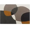 Image de Tapis tufté 100% laine motifs abstraits - 160 x 230 cm - Taupe et gris - 2400 g/m² - GUALINA