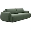 Image de Canapé 4 places convertible en tissu chenille vert sapin MONELIA