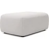 Image de Pouf en tissu texturé beige DAVISO
