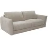 Image de Canapé 4 places convertible express en tissu texturé beige - Couchage 160 cm - Matelas 16 cm mémoire de forme GABRIZA