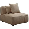 Image de Fauteuil en tissu bouclette taupe LELACO