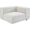 Image de Fauteuil d'angle droit en velours côtelé beige RUZOLO