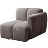 Image de Fauteuil d'angle droit en tissu texturé taupe CARLIVI