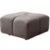 Image de Pouf en tissu texturé taupe CARLIVI