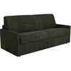 Image de Canapé 2 places convertible express en tissu vert sapin - Couchage à lattes larges 120 cm - Matelas 14 cm CALIFE